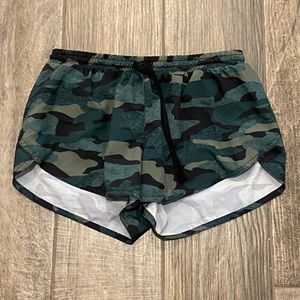 Womens Camo Athletic Shorts